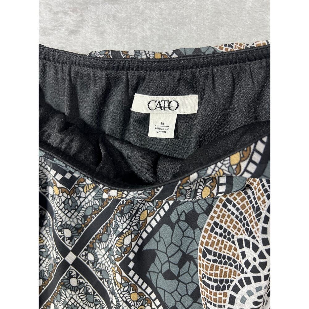 Boho Medallion Print Midi Skirt Medium Pull On Comfortable Flowy A Line - Picture 5 of 5